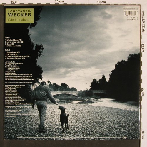 Wecker,Konstantin: Wieder dahoam - Bayern Power, Polydor (831 263-1), D, 1986 Typ: LP Best.-Nr.: Y1261 Preis: 6,00 Euro