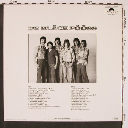 De Bläck Föss: Drink doch eine met, Polydor(2416 223), D, 1977 - LP - Y1274 - 6,00 Euro