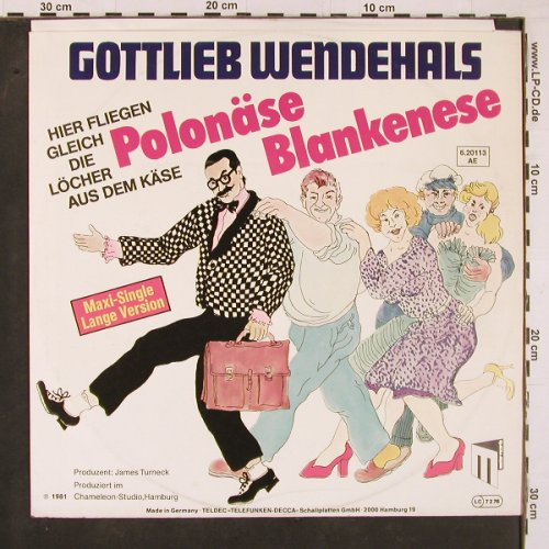 Wendehals,Gottlieb: Polonäse Blankenese (long vers) +1, Teldec(6.20113 AE), D, 1981 - 12inch - Y1350 - 4,00 Euro