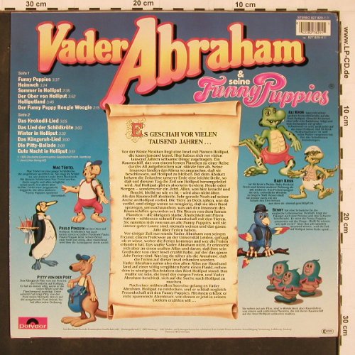 Vader Abraham: und seine Funny Puppies, Polydor(827 829-1), D, 1985 - LP - Y1367 - 5,00 Euro
