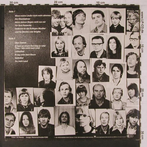 Wegner,Bettina: Wenn meine Lieder nicht mehrStimmen, CBS (CBS 84 523), NL, 1980 Typ: LP Best.-Nr.: Y1537 Preis: 7,50 Euro