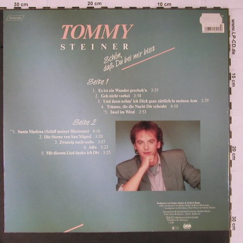 Steiner,Tommy: Schön,daß Du bei mir bist, Intercord (INT 145.121), D, 1988 Typ: LP Best.-Nr.: Y1610 Preis: 6,00 Euro
