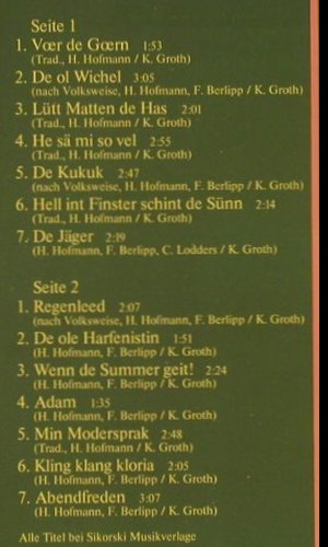 Lodders,Carla: singt Klaus Roth, WEA (58 058), D, co, 1979 Typ: LP Best.-Nr.: Y1622 Preis: 7,50 Euro