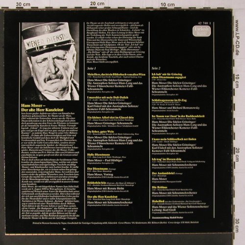 Moser,Hans: Der alte Herr Kanzleirat, Marcato(42 740 1), D, 1985 - LP - Y1638 - 6,00 Euro