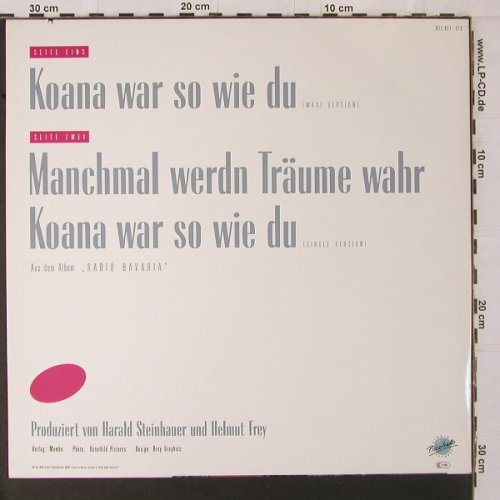 Nicki: Koana war so wie du*2+1, Piccobello/Virgin(611 971-213), D, co, 1988 - 12inch - Y1703 - 4,00 Euro