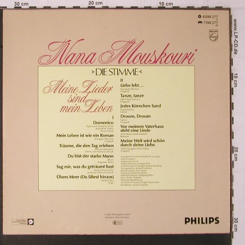 Mouskouri,Nana: Meine Lieder sind mein Leben, Philips(6399 277), D, 1981 - LP - Y1733 - 6,00 Euro