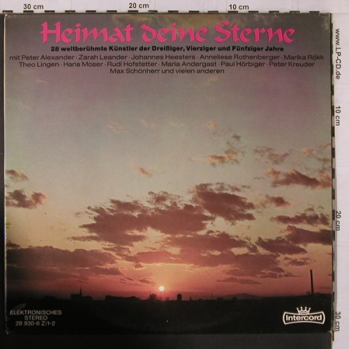 V.A.Heimat deine Sterne: 28 weltberühmte Knstl. 30-50ger, Intercord(28930-6), D, Foc, 1976 - 2LP - Y1864 - 6,00 Euro