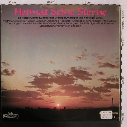 V.A.Heimat deine Sterne: 28 weltberühmte Knstl. 30-50ger, Intercord(28930-6), D, Foc, 1976 - 2LP - Y1864 - 6,00 Euro