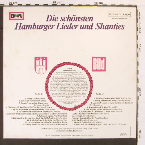 V.A.Windjammer für Hamburg: Die schönsten Lieder u.Shanties, Europa/BILD(E 1100), D,24 Tr., 1976 - LP - Y1912 - 6,00 Euro