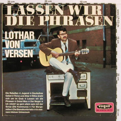von Versen,Lothar: Lassen wir die Phrasen, vg+/m-, Vogue (LDVS 17176), D, 1970 Typ: LP Best.-Nr.: Y1920 Preis: 6,00 Euro