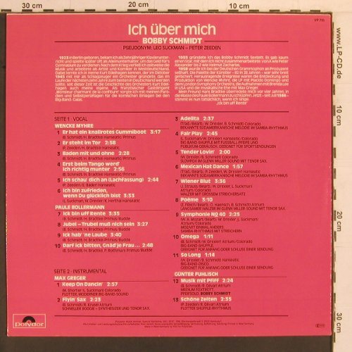 Schmidt,Bobby-Myhre,Greger,Fuhlisch: Musik mit Pfiff, Bekanntes u.Unbek., Polydor (VP 715), D,signiert, 1986 Typ: LP Best.-Nr.: Y1941 Preis: 9,50 Euro