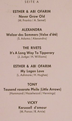 V.A.Schlagerparade: Ester&Abi Ofarim,Rattles, Vicky.., Philips Club Ed. (6366), D, 1969 Typ: LP Best.-Nr.: Y1979 Preis: 7,50 Euro