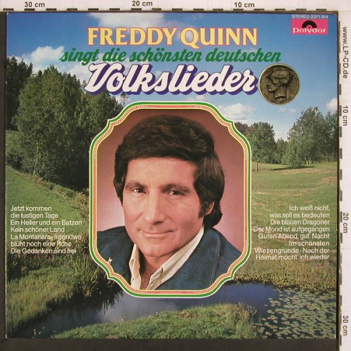 Quinn,Freddy: singt die schönsten Volkslieder, Polydor(2371 814), D, 1977 - LP - Y1983 - 6,00 Euro