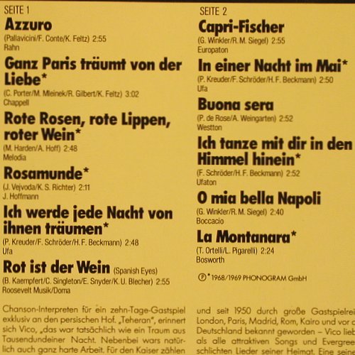 Torriani,Vico: Die Welt der Stars & Hits, Fontana (9294 121), D Typ: LP Best.-Nr.: Y2092 Preis: 6,00 Euro