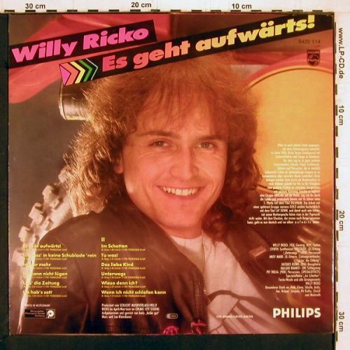 Ricko,Willy: Es geht aufwärts !, Philips(6435 114), D, 1981 - LP - Y2150 - 5,00 Euro