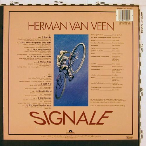 Van Veen,Herman: Signale, Polydor (817 522-1), D, 1984 Typ: LP Best.-Nr.: Y2208 Preis: 5,00 Euro