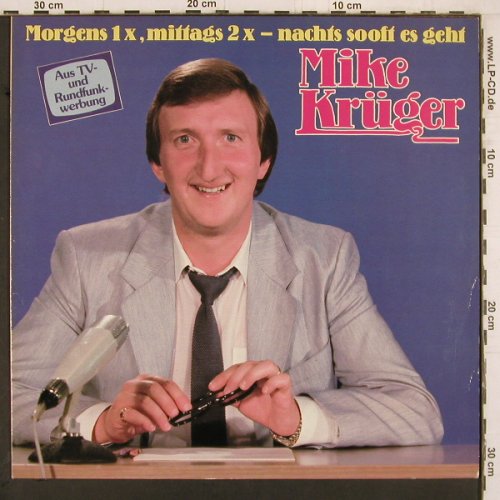 Krüger,Mike: Morgens 1x,Mittags 2x-Nachts Sooft, EMI(29485 0), D, 1982 - LP - Y2211 - 6,00 Euro