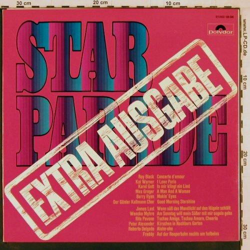 V.A.Star Parade Extra Ausgabe: Roy Black ... Freddy, 12 Tr., Foc, Polydor (109 596), D, 1969 Typ: LP Best.-Nr.: Y2322 Preis: 5,00 Euro