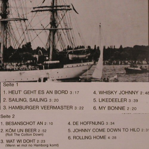 V.A.Heut' geht es an Bord: Trad., bearb. Holger Petersen, Musikland(MULP 5510), D, 1973 - LP - Y2351 - 7,50 Euro