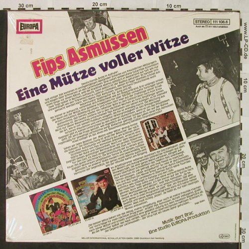 Asmussen,Fips: Eine Mütze voller Witze, FS-Neu, Europa (111 108.6), D, 1978 Typ: LP Best.-Nr.: Y2374 Preis: 9,00 Euro