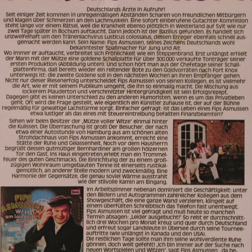 Asmussen,Fips: Eine Mütze voller Witze, FS-Neu, Europa (111 108.6), D, 1978 Typ: LP Best.-Nr.: Y2374 Preis: 9,00 Euro