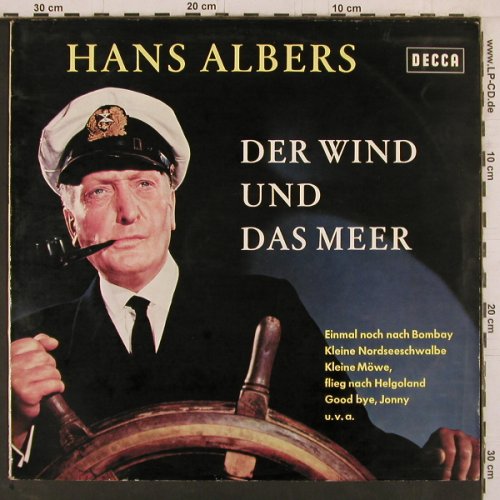 Albers,Hans: Der Wind und das Meer, Decca (BLK 16 305-P), D Typ: LP Best.-Nr.: Y2395 Preis: 6,00 Euro