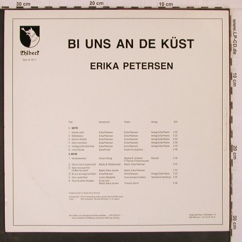 Petersen,Erika: Bi uns an de Küst, Ehlbect(50111), D,  - LP - Y2396 - 9,00 Euro
