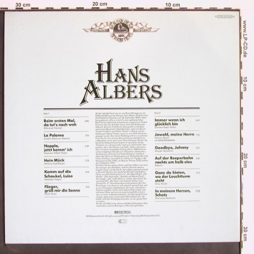 Albers,Hans: Der Goldene Trichter, Originalaufn., Odeon (028-28540 M), NL Typ: LP Best.-Nr.: Y2467 Preis: 6,00 Euro