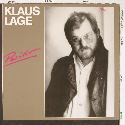 Lage,Klaus: Positiv, Musikant (1575711), NL, 1982 Typ: LP Best.-Nr.: Y2473 Preis: 6,00 Euro
