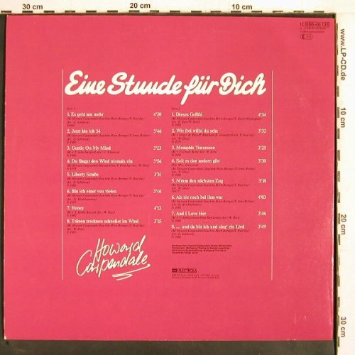 Carpendale,Howard: Eine Stunde für Dich, HörZu Emi(066-46 136), D,  - LP - Y2518 - 6,00 Euro