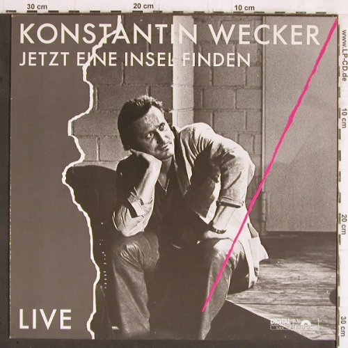 Wecker,Konstantin: Jetzt eine Insel finden, Live, Polydor (831 078-1), D, 1986 Typ: LP Best.-Nr.: Y255 Preis: 6,00 Euro