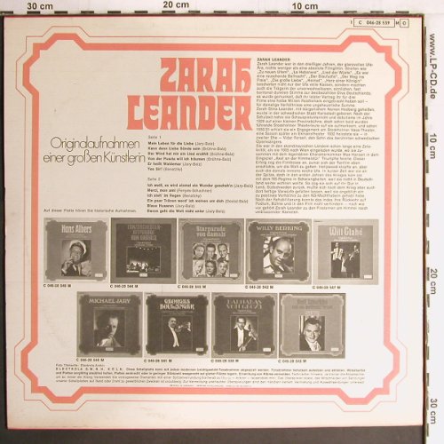 Leander,Zarah: Originalaufnahmen e. gr.Künstlerin, Kristall (046-28 539 M O), D, Mono Typ: LP Best.-Nr.: Y2631 Preis: 7,50 Euro