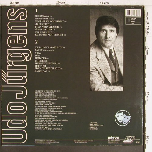 Jürgens,Udo: Ohne Maske, Ariola(210 097), D, 1989 - LP - Y2691 - 6,00 Euro