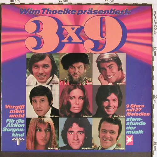 V.A.Wim Thoelke präsentiert: 3x9, Roy Black... Miguel Rios,26Tr., Stern Musik (2488 013), D, 1971 Typ: LP Best.-Nr.: Y2695 Preis: 5,00 Euro