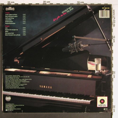 Sulke,Stephan: Liebe gibts im Kino, Intercord (INT 160.194), D, 1984 Typ: LP Best.-Nr.: Y2804 Preis: 6,00 Euro