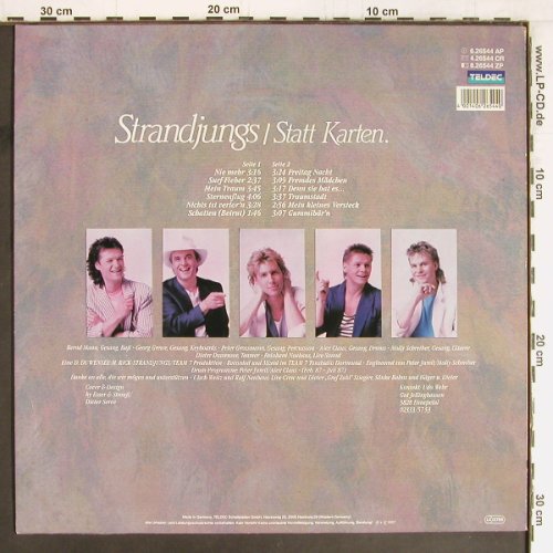 Strandjungs: Statt Karten, Teldec (6.26544 AP), D, 1987 Typ: LP Best.-Nr.: Y2814 Preis: 5,00 Euro