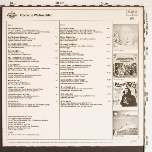 V.A.Fröhliche Weihnachten: Die schnsten Weihnachtslieder'69, Heimat-Melodie(CL 29648), D, 1979 - LP - Y2894 - 6,00 Euro