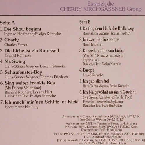 Künneke,Evelyn: Die Show Beginnt, Selected Sound(129), D, 1981 - LP - Y2901 - 6,00 Euro