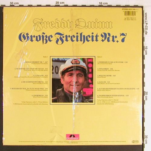 Quinn,Freddy: Große Freiheit Nr.7, FS-New, Polydor(823 748-1), D, 1984 - LP - Y2914 - 9,00 Euro