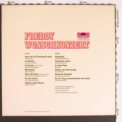 Quinn,Freddy: Wunschkonzert, Polydor, Club-Ed.(77 251), D, 1967 - LP - Y2918 - 9,00 Euro