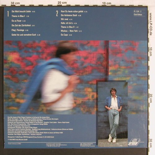 Jürgens,Udo: Das Blaue Album, Ariola, Club Ed.(15 524 0), D, 1988 - LP - Y2948 - 5,00 Euro