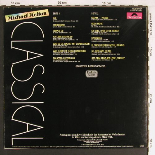 Heltau,Michael: Classical, Live Wien 1984, Polydor, Club Ed.(41 099 3), D, 1984 - LP - Y2949 - 6,00 Euro