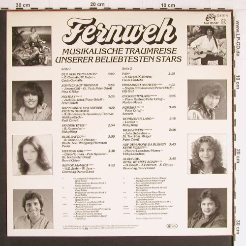V.A.Fernweh: Costa Cordalis...Goombay D.B...., Aladin(ALA 85 147), NL, 1981 - LP - Y2988 - 5,00 Euro