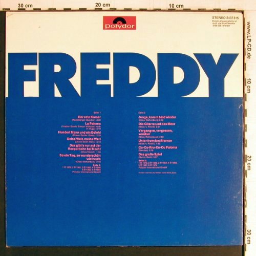 Quinn,Freddy: Freddy, Polydor(2437 315), D,  - LP - Y3039 - 5,00 Euro