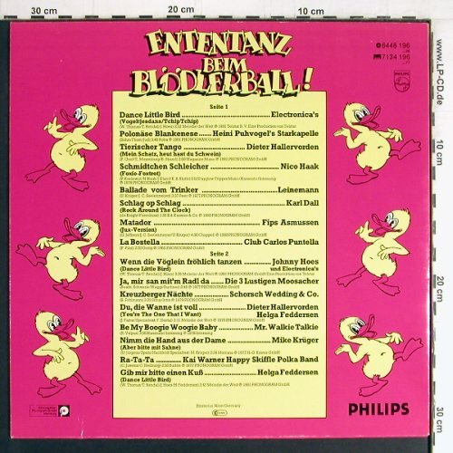V.A.Ententanz beim Blödlerball!: Electronica's...Helga Feddersen, Philips(6448 196), D, 16Tr., 1981 - LP - Y3124 - 5,00 Euro