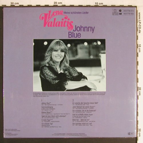 Valaitis,Lena: Johnny Blue-Meine schönsten Lieder, Ariola (203 779-315), D, FS-New, 1981 Typ: LP Best.-Nr.: Y3134 Preis: 7,50 Euro