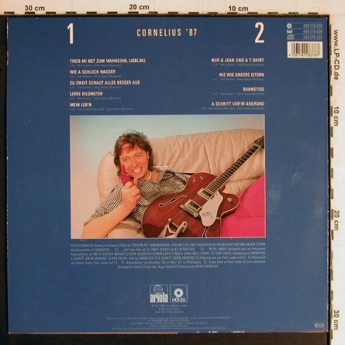 Cornelius,Peter: Treib mi net zum Wahnsinn,Liebling, Ariola / HörZu(208 378-630), D, 1987 - LP - Y3135 - 5,00 Euro