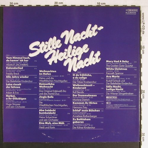 V.A.Stille Nacht - Heilige Nacht: 20 Stars und ihre schönsten.., Odeon, Ri (058-45 816), D Typ: LP Best.-Nr.: Y3137 Preis: 7,50 Euro