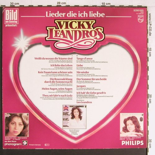 Leandros,Vicky: Lieder die ich liebe, Philips (9286 685), D Typ: LP Best.-Nr.: Y3138 Preis: 6,00 Euro