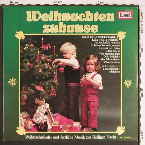 V.A.Weihnachten Zuhause: Schleswiger Domchor,KnabenchorNDR, Eurodisc (111 077.2), D, 1976 Typ: LP Best.-Nr.: Y3141 Preis: 7,50 Euro